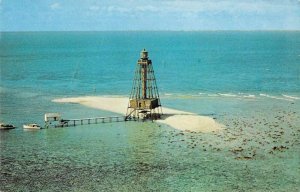 Key West Florida Sand Key Lighthouse Scenic View Vintage Postcard AA39453