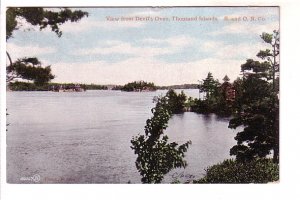 View From Devil's Oven, Thousand Islands, Ontario, Used 1906