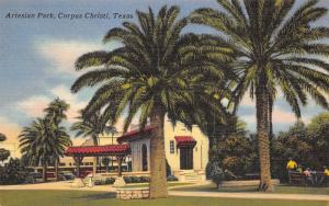 Corpus Christi Texas 1956 Postcard Artesian Park