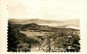 1940s RPPC Pleasant Valley from US Hwy 40 from Steamboat Springs CO, Alexander