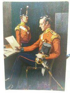 Royal Welsh Fusiliers Officer 1857 Vintage Art Military Postcard