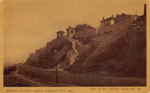 Kersey Coates' Drive, Kansas City, MO c1910s Vintage Postcard