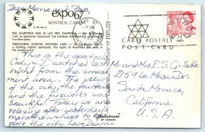 3 Postcards MONTREAL EXPO 1967 ~ Fireworks & Day/Night SOVIET UNION PAVILION
