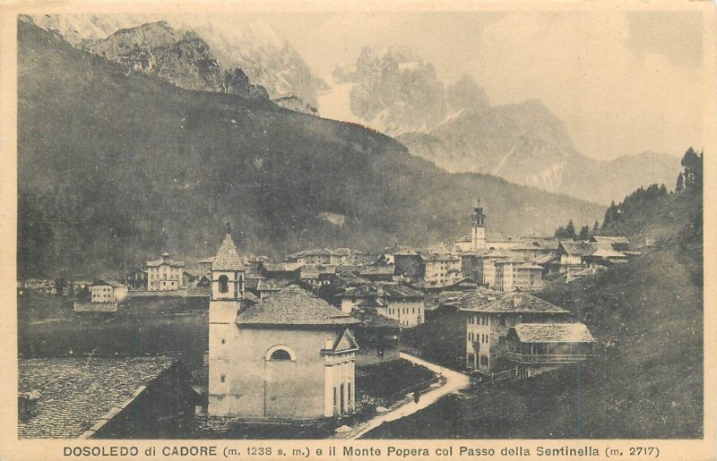 Italy Veneto Belluno Dosoledo di Cadore Monte Popera with the Sentinella Pass