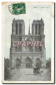 Old Postcard Paris Notre Dame