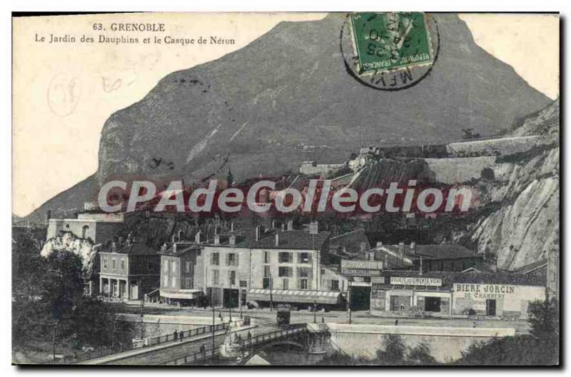 Old Postcard Grenoble The Garden Of Dolphins And The Neron Helmet beer Jorcin...