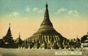 burma, RANGOON, Shwe Dagon Pagoda (1910s) D.A. Ahuja Postcard No. 7