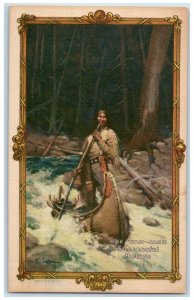 Doe Wah Jack Successful Return Stove Advertising Dowagiac Michigan MI Postcard