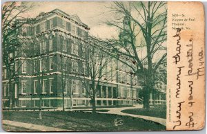 Postcard VA Norfolk St. Vincent de Paul Hospital