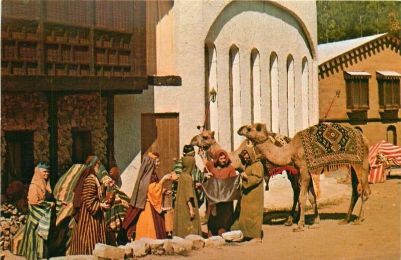 A Street in Jerusalem About 33 ad A Scene From Great Passion Play  Vtg Postcard