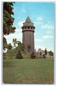 c1960's Lawson Tower Next To Elementary School Scituate MA Vintage Postcard