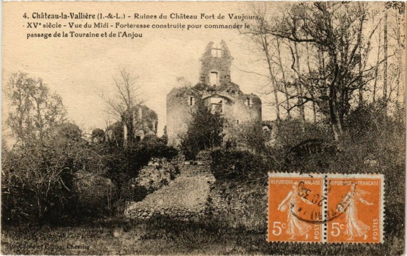 CPA CHATEAU-la-VALLIERE - Ruines du Chateau Fort de Vaujours (299262)