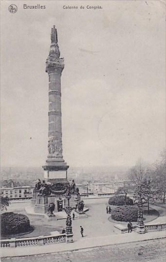 Belgium Brussels Bruxelles Monument Colonne Du Congres