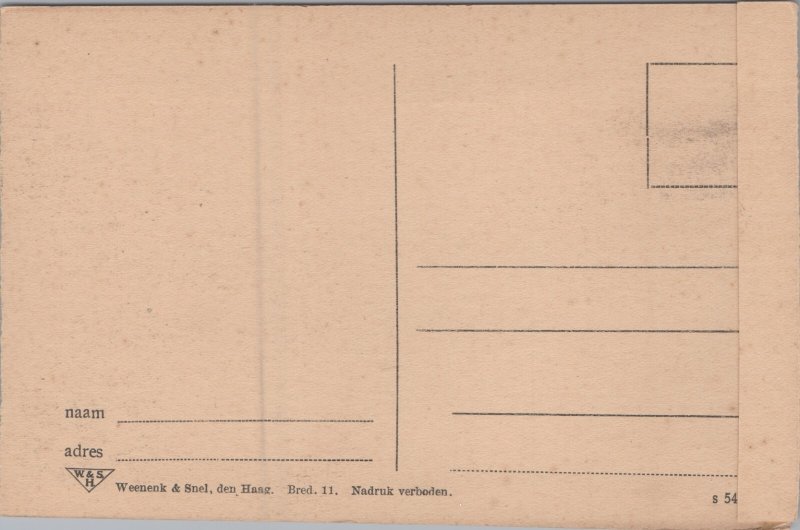 Netherlands Breda Veemarktstraat Vintage Postcard C394