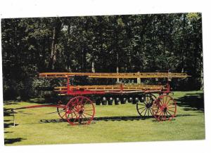 Old Hand-Drawn Fire Fighting Ladder Wagon Built Circa 1880