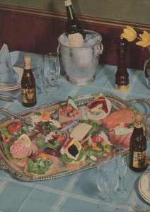 Denmark Restaurant Snack Plate Of Snaps Sandwiches Postcard