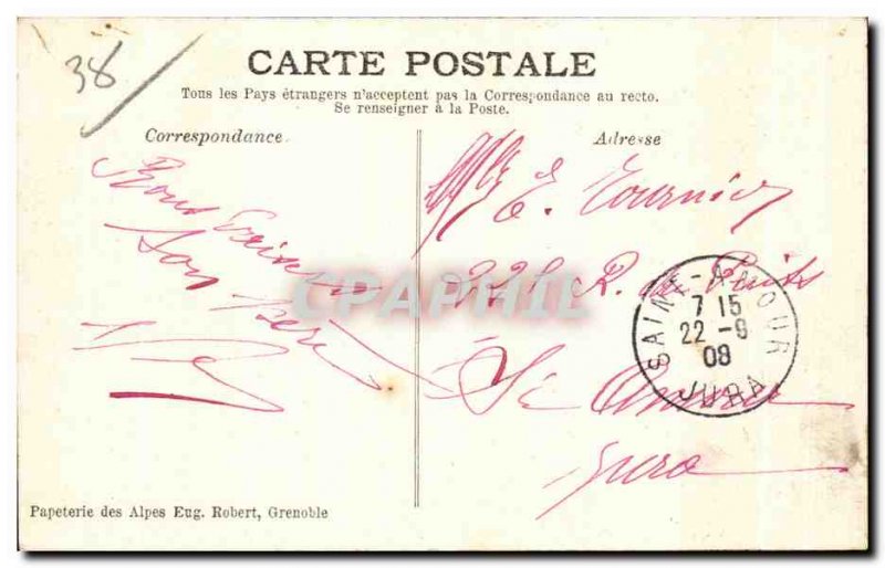 Old Postcard Grenoble Remembrance