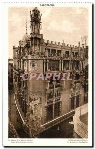Old Postcard Barcelona Palais de la Musica Catalana