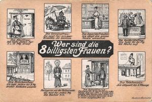 US2140 Wer sind die 8 Billigsten Frauen? germany comic lady jobs feminism