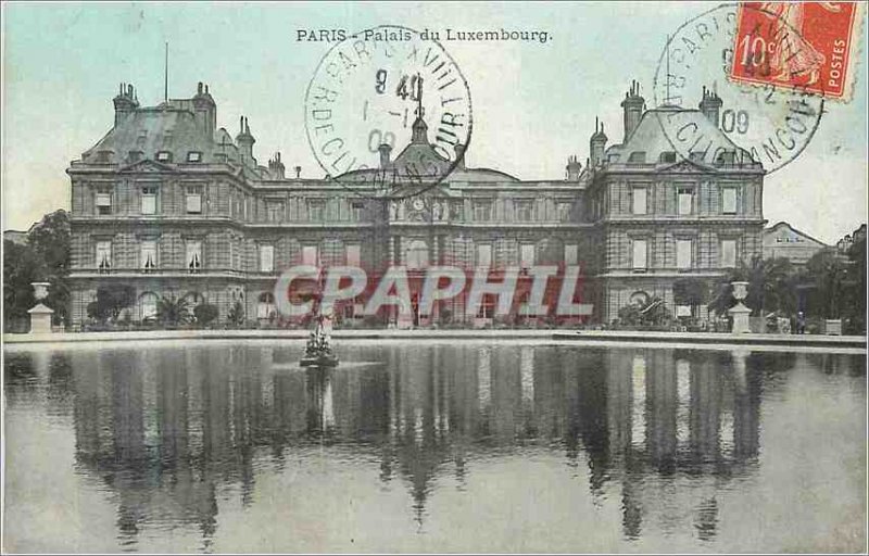 Postcard Old Paris Luxembourg Palace