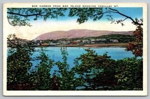 Bar Island Harbor  Cadillac  Montana  Postcard   c1930