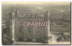 Old Postcard Notre Dame de Fourviere Lyon