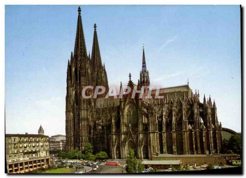 Postcard Modern Koln Dom Am Rhein