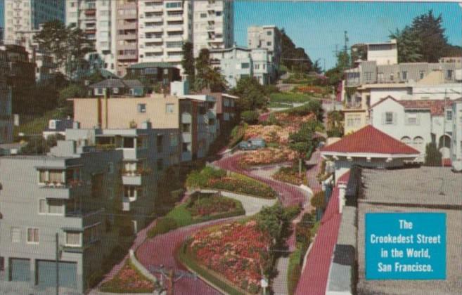 California San Francisco Lombard Street Crookedest Street In The World