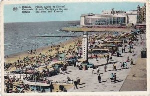 Belgium Oostende Plage et Kursaal 1961 Real Photo