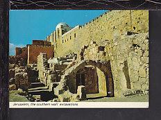 Southern Wall Excavations,Jerusalem,Israel Postcard BIN 