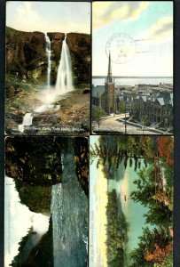 #790i (4) pcs Lily Bay, Yoho Valley-Twin Falls,Brockville Church, Kakabeka Falls