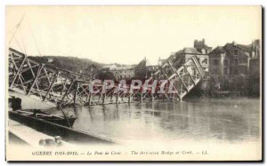 Old Postcard Militaria Bridge Creil