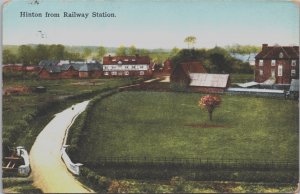 England Hinton From Railway Station Vintage Postcard C136