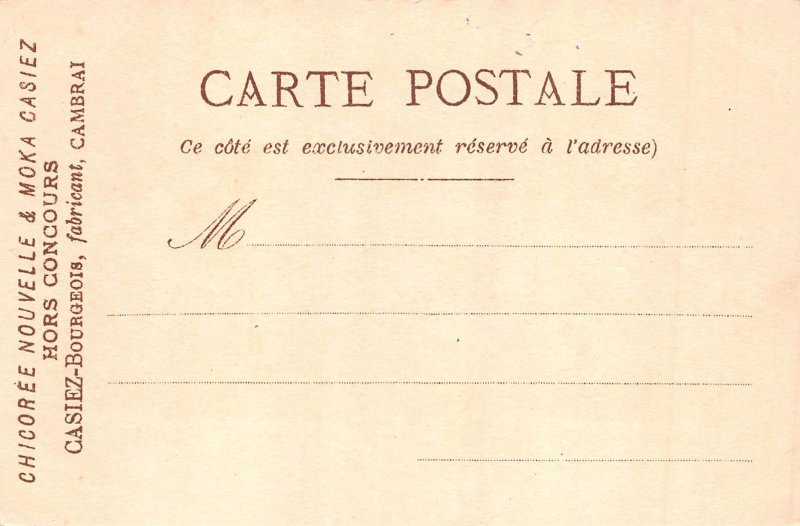 Fantasy Humanized Dogs Caring Luggage Anthropomorphic postcard  B927