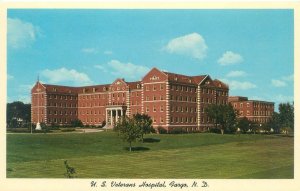 Fargo North Dakota US Veteran's Hospital Vintage Chrome Postcard Unused