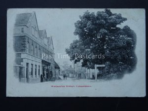 Wiltshire LUDGERSHALL Winchester Street shows WILTS & DORSET BANK c1906 Postcard