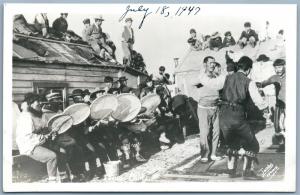 NOME ALASKA ESKIMO DANCE 1947 VINTAGE REAL PHOTO POSTCARD RPPC by JACOBS