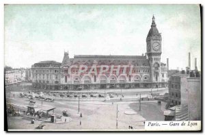 Old Postcard Paris Gare De Lyon