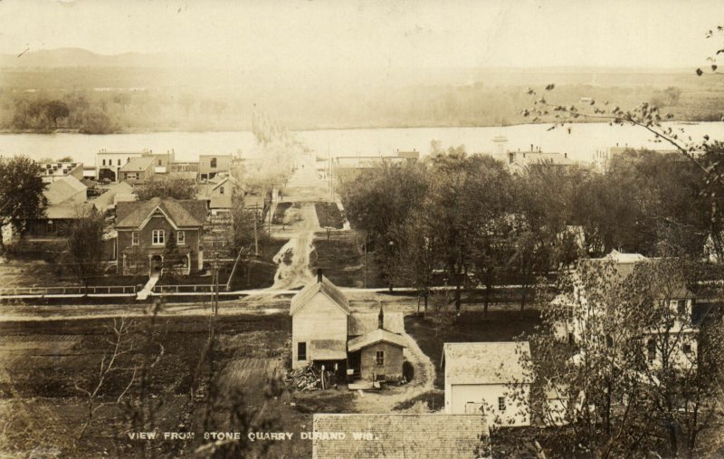 PC CPA US, WISCONSIN, DURAND, STONE QUARRY, VINTAGE REAL PHOTO POSTCARD (b5685)