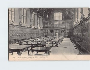 Postcard The Middle Temple Hall Looking East London England