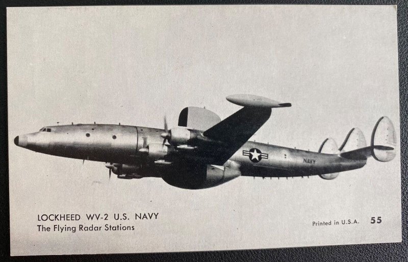 Mint USA Real Picture Postcard Lockheed WV-2 US Navy Flying Radar