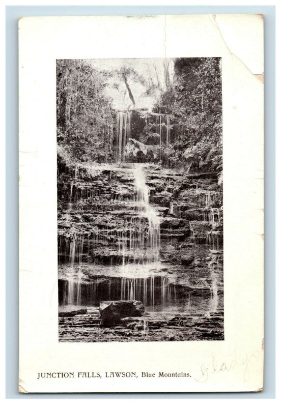 C.1910 Junction Falls, Lawson, Blue Mountains. Postcard P168