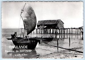 RPPC THAILAND Environs de Sattahip Le Golfe du Siam 4x6 Postcard