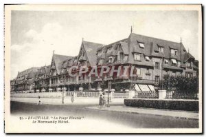 Old Postcard Deauville La Plage Fleurie The Normandy Hotel