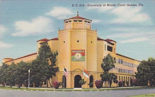 Florida Coral Gables University Of Miami Curteich