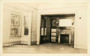 1920s RPPC 2076 Winchester Mystery House, Mrs. Winchester's Bedroom, San Jose CA