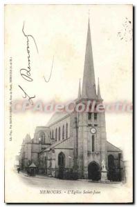 Postcard Old Nemours Eglise Saint Jean