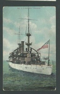 1915 PPC WW1 US Battleship Kearsarge