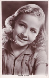 Bonita Granville Child Film Star Picturegoer Real Photo Postcard