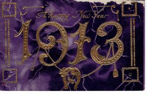 US    PC1170 HAPPY NEW YEAR 1913